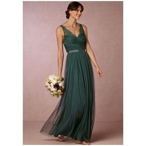 Bhldn fleur dress dusty emerald by Hitherto